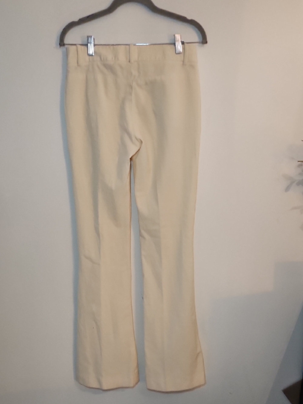 Theory Soft Cream Ivory Wool Flair Pants Size 2 - Picture 4 of 10
